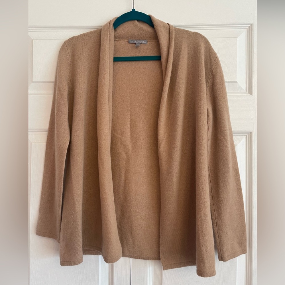 Neiman Marcus 100% Cashmere Camel Cardigan